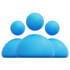 3D Group Of People Icon