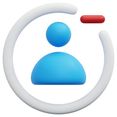 3D Remove Profile User Icon