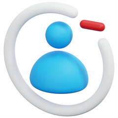 3D Remove Profile User Icon