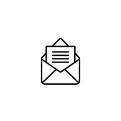 Minimal Envelope Icon With Letter Detail