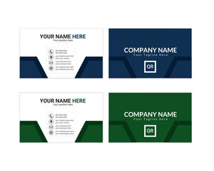 Modern Minimal Business Card Template | Front and Back Design