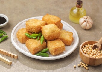 Tahu Goreng. Fried Tofu is a dish made from fried tofu which is often found in Indonesia, Malaysia and Singapore.