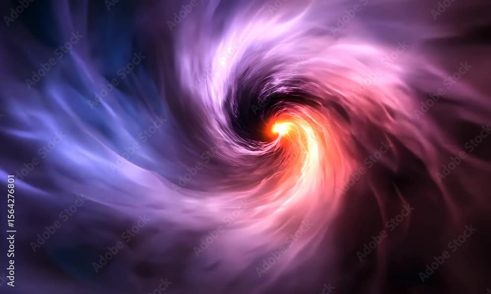 Poster exploring a mesmerizing cosmic swirl of colors in a vast galaxy