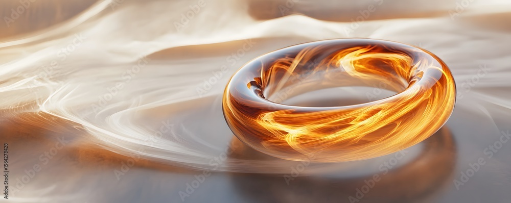 Poster pulsating energy ring with soft edges