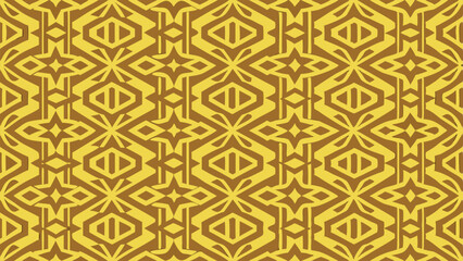 Geometric pattern with yellow and brown abstract shapes and lines background texture