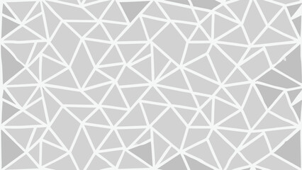 Fototapeta premium Abstract geometric pattern with light gray triangles and white lines background texture