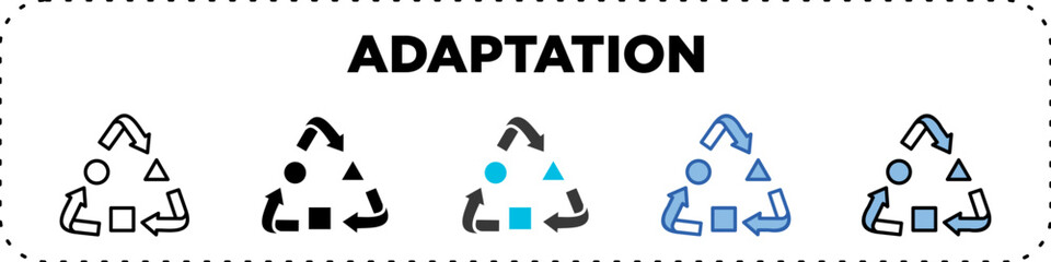 Adaptation Icon Pack Line Glyph