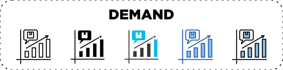 Demand Icon Pack Line Glyph