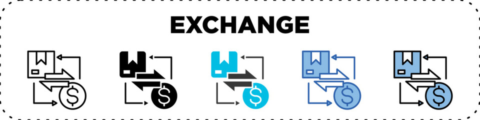 Exchange Icon Pack Line Glyph
