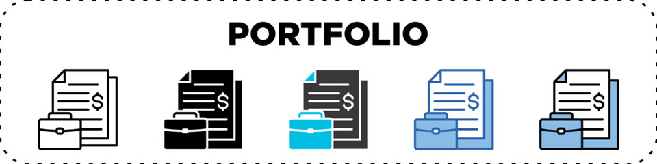 Portfolio Icon Pack Line Glyph