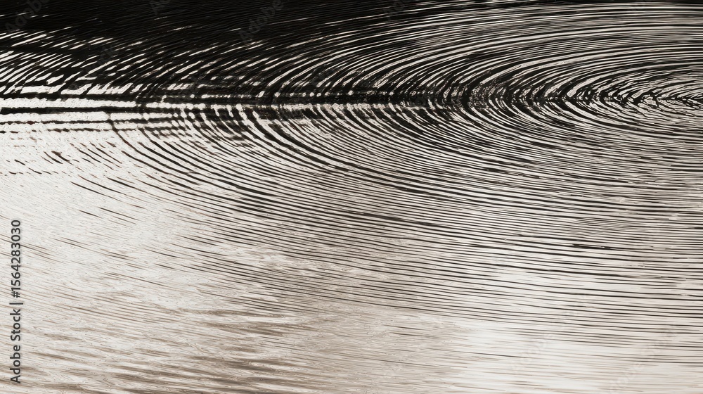 Aufkleber abstract concentric circular patterns in grayscale.
