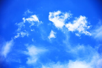 Obraz premium 青空と白い雲