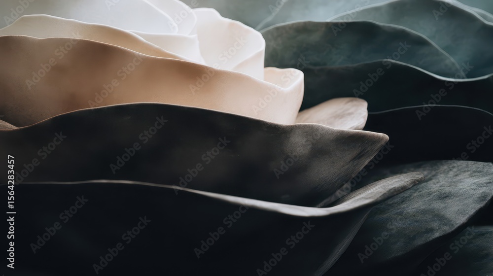 Poster abstract close-up of layered textures in muted tones.