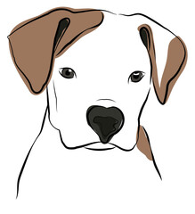 Dog Line Drawing 2