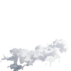 A stylized, pixelated cloud formation resembling a landmass