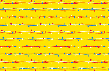 水風船柄 イエロー