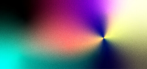 Vibrant abstract gradient with subtle noise texture spreading from a central point