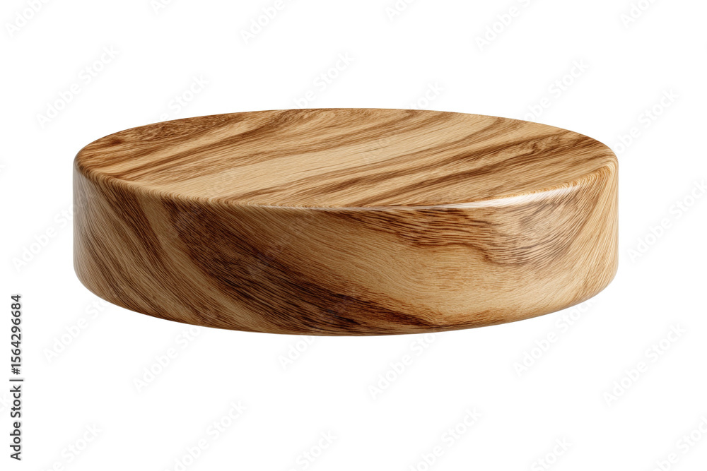Poster a wooden object with a round shape