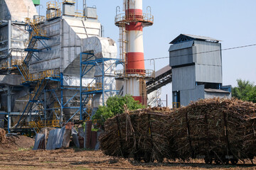 One of the old Dutch East Indies colonial sugar mills that is still operating today in Rendeng...