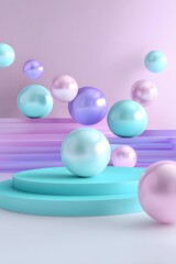 Abstract three-dimensional creative clean background