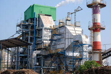 One of the old Dutch East Indies colonial sugar mills that is still operating today in Rendeng...