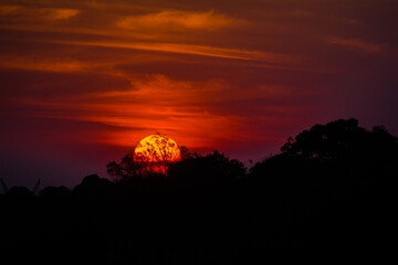 Big sun in the sky