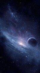 Obraz premium space background with stars, generation AI 