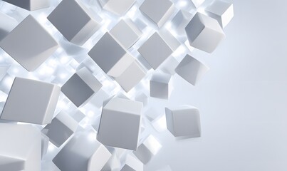 Obraz premium Abstract three-dimensional creative clean background