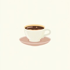 Cup of Coffee on Saucer