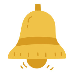 Christmas collection of seasonal elements with christmas bell items. Vector illustration