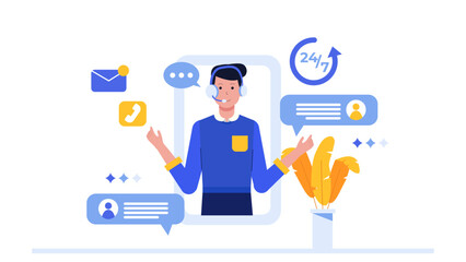 24/7 online customer service representative for marketing campaign visuals, technology blogs, customer service related web design projects, and social media posts.