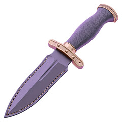 Tactical dagger with classic model concept. High-quality knife with a sleek design and textured grip.