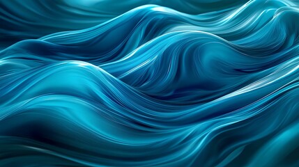 Fluid Majesty: A mesmerizing tapestry of dynamic aqua waves, with intricate, flowing patterns, depicting the ceaseless dance of nature, conveying a sense of tranquility.