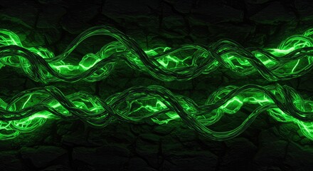 Abstract Green Twists on Dark Stone