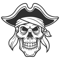 beautiful vintage skull vector art