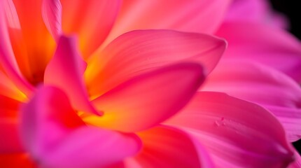 Fototapeta premium Closeup macro of a beautiful pink flower petals.
