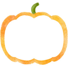 ハロウィン　かぼちゃ　フレーム　イラスト