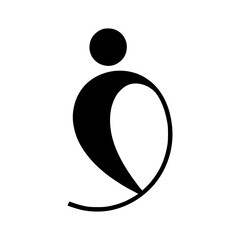 Modern Abstract Female Icon Vector