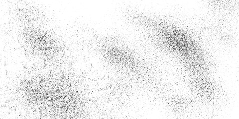 Dirty or dust film grain speck grit grunge overlay on white background grain noise particles. of grunge wall design. Dirty eroded vintage background Vector illustration.
