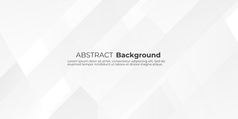 Fototapeta premium Modern, minimalist white and grey abstract background with geometric shapes, perfect for corporate presentations, technology, and clean designs.