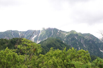 白馬 小遠見山の風景。