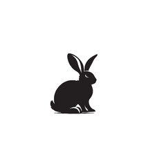 Charming Bunny Silhouette – Cuteness, Nature & Whimsical Appeal