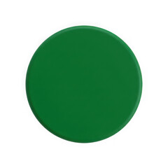 Green circle isolated on transparent background