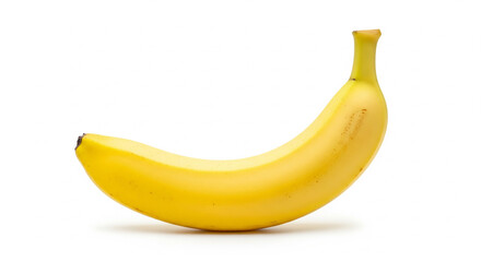 Ripe Yellow Banana Isolated on White Background High-Resolution Stock Photo