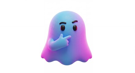 Cartoon ghost character illustration