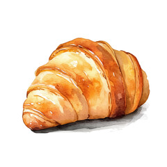 My Watercolor illustration with pastry painting isolated on a white background, illustration, AI painting design, vector set, eps format, My illustration design