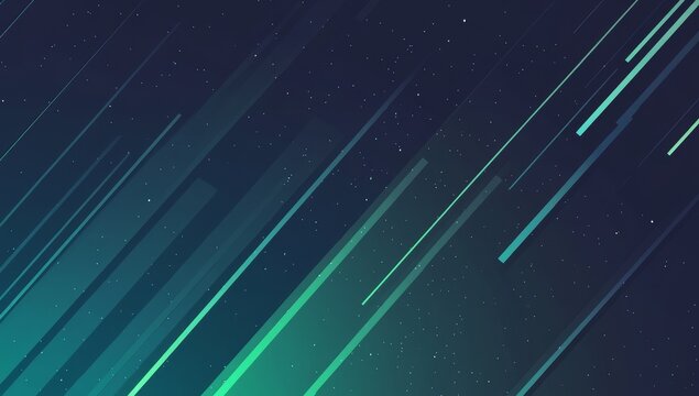 Abstract teal and dark blue diagonal lines background.