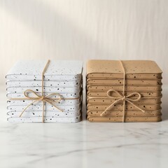 Unique Eco-Friendly Stationery, Rustic Textured Covers