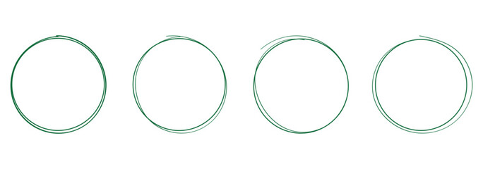 Hand drawn circle line sketch set. Circular vector image. Vector brush strokes circles of paint on white background, doodle round circles for message note mark . eps 10
