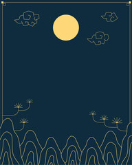 Image background of Korea's traditional atmosphere